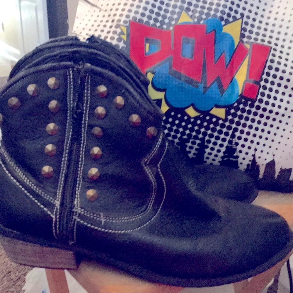 Black half Boots 8.5